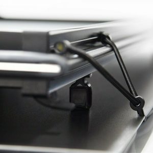 LOMAX™ Matte Black Hard Tri-Fold Bed Tonneau Cover (2016+ Tacoma)