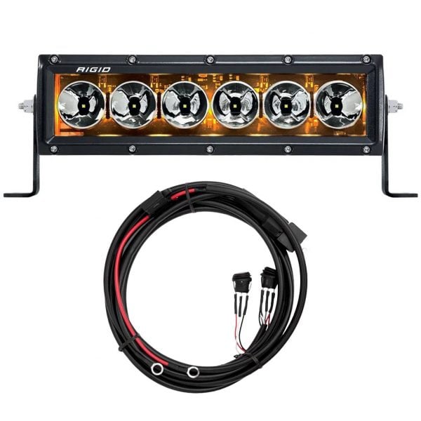 Rigid Industries® Radiance+ 10 inch LED Light Bar (Amber Backlight) with Harness