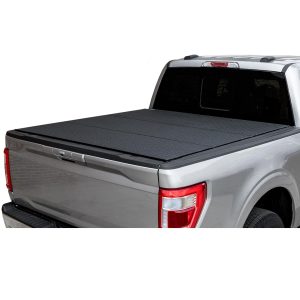 LOMAX™ Matte Black Hard Tri-Fold Bed Cover 12-24 Ram 2500/3500 (RamBox)
