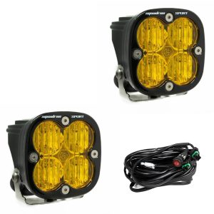 Baja Designs™ Squadron Sport Amber LED Pair Wide Cornering Lights & Wire Harness Baja Designs™ Squadron Sport Amber LED Pair Wide Cornering Lights & Wire Harness