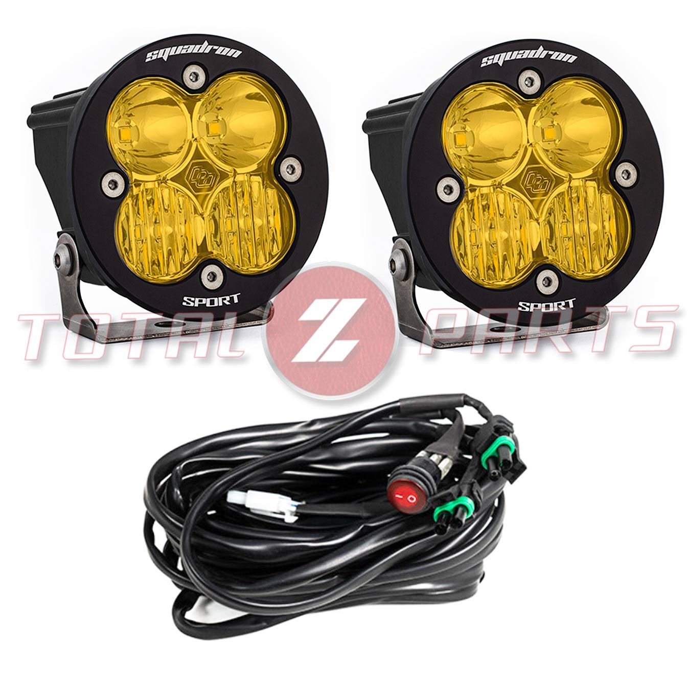 Baja Designs® Squadron-R Sport 3.5″ Driving/Combo Amber LED Pod Fog Lights