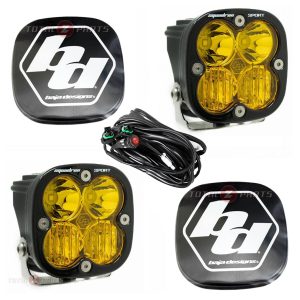 Baja Designs® Squadron Sport™ LED Pair Amber Driving/Combo Lights & Rock Guards Baja Designs® Squadron Sport™ LED Pair Amber Driving/Combo Lights & Rock Guards