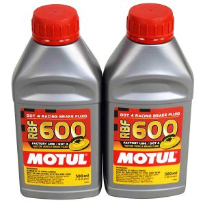 Motul® 100949 Fully Synthetic RBF 600 DOT 4 Brake Fluid 500ml / 0.5L (2-PACK)