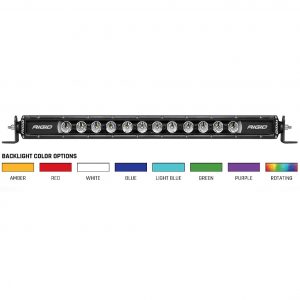 Rigid Industries® 20" Radiance Plus SR-Series 8 Option Backlight LED Bar w/Harness Rigid Industries® 20" Radiance Plus SR-Series 8 Option Backlight LED Bar w/Harness