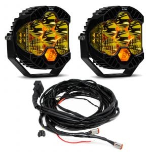 Baja Designs® LP6 Pro™ LED Amber Driving/Combo Light Pair w/Upfitter Harness