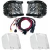 Rigid Industries® D-SS Pro Flood LED Light Pods Pair w/Harness & Clear Covers