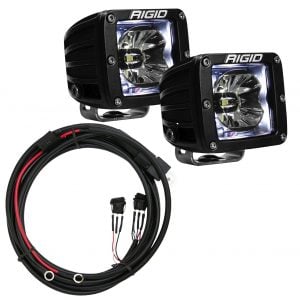 Rigid® Radiance Pod 3" Cube LED Light Pods (White Backlight) w/Harness