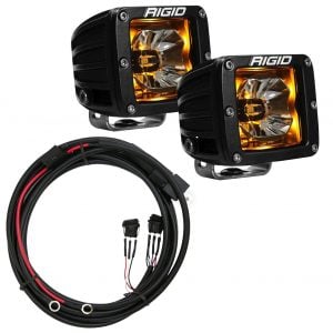 Rigid® Radiance Pod 3" Cube LED Light Pods (Amber Backlight) w/Harness