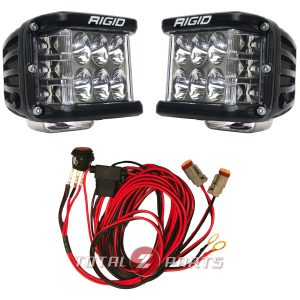 Rigid Industries® D-SS Pro Driving LED Light Pods Pair w/Harness & Black Covers