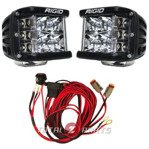 Rigid Industries® D-SS Pro Driving LED Light Pods Pair w/Harness & Black Covers Rigid Industries® D-SS Pro Driving LED Light Pods Pair w/Harness & Black Covers