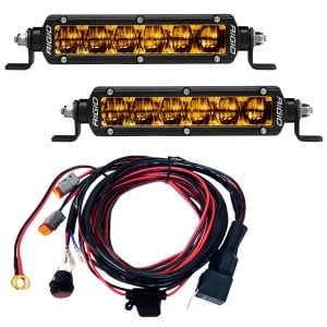 Rigid Industries® SR-Series 6" Fog Lights Amber LED Bars (Pair)