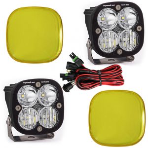 Baja Designs® Squadron Sport™ LED Pair Driving/Combo Light Kit & Amber Rock Guards