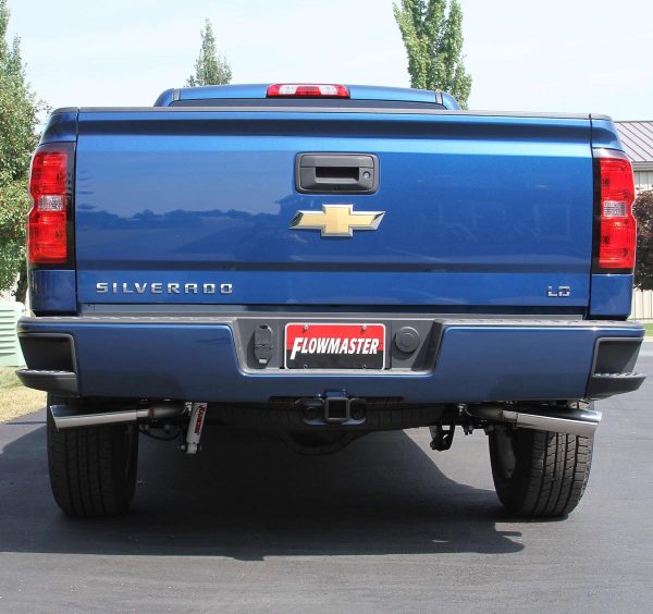 TotalZParts_Flowmaster-2014-2018-Silverado-Sierra-Force-II-Dual-Rear-Exit-Catback-Exhaust_817666-installed