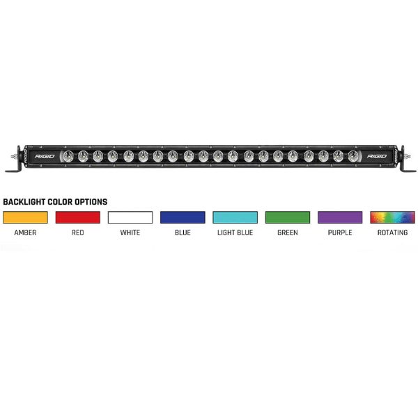 Rigid Industries® 30-inch Radiance Plus SR-Series 8 Option Backlight LED Bar Rigid Industries® 30-inch Radiance Plus SR-Series 8 Option Backlight LED Bar
