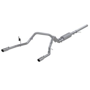 MBRP® Dual Split Stainless Catback 3" Exhaust (14-18 Silverado/Sierra 1500) MBRP® Dual Split Stainless Catback 3" Exhaust (14-18 Silverado/Sierra 1500)