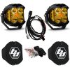 Baja Designs® LP4 Pro LED Amber Driving/Combo Lights Pair w/ Rock Guards