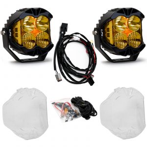 Baja Designs® LP4 Pro LED Amber Driving/Combo Lights Pair w/ Clear Lens Covers