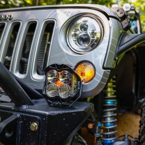 Baja Designs® LP4 Pro LED Clear Driving/Combo Lights Pair w/ Black Rock Guards Baja Designs® LP4 Pro LED Clear Driving/Combo Lights Pair w/ Black Rock Guards