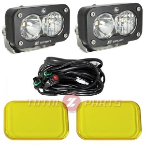 Baja Designs® S2 Sport™ LED Lights Pair Driving Combo Clear w/ Amber Rock Guards