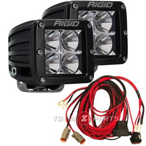 Rigid Industries® D-Series Pro Flood LED Light Pods Pair w/Harness