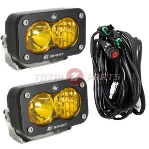 Baja Designs® S2 Sport™ LED Lights Pair Amber Driving Combo w/Wire Harness