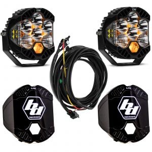 Baja Designs® LP6 Pro™ LED Clear Driving/Combo Lights Pair w/Rock Guards