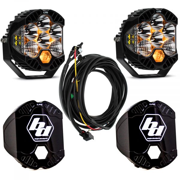 Baja Designs® LP6 Pro™ LED Clear Driving/Combo Lights Pair w/Rock Guards