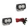 Baja Designs® S2 Pro™ LED Lights Pair Clear Wide Cornering
