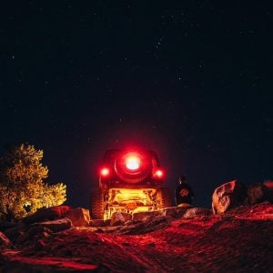 Baja Designs® Universal Red LED Rock Lights Kit (4 Lights) w/Harness Baja Designs® Universal Red LED Rock Lights Kit (4 Lights) w/Harness