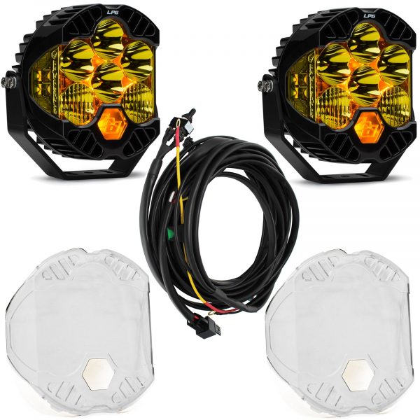 Baja Designs® LP6 Pro™ LED Amber Driving/Combo Lights w/Harness & Clear Rock Guards Baja Designs® LP6 Pro™ LED Amber Driving/Combo Lights w/Harness & Clear Rock Guards