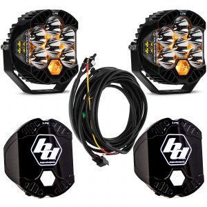 Baja Designs® LP6 Pro™ LED White Spot Lights Pair Kit w/Harness & Rock Guards Baja Designs® LP6 Pro™ LED White Spot Lights Pair Kit w/Harness & Rock Guards