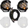 Baja Designs® LP6 Pro™ LED White Driving/Combo Lights Pair w/Clear Rock Guards