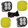 Baja Designs® XL80 LED Lights Pair Driving/Combo & Amber Rock Guards Kit