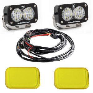 Baja Designs® S2 Pro™ LED Lights Pair Driving Combo Clear & Amber Rock Guards
