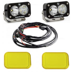 Baja Designs® S2 Pro™ LED Lights Pair Driving Combo Clear & Amber Rock Guards