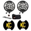 KC HiLiTES® SlimLite™ 6-inch LED Round Spot Beam 50W Lights Pair w/ Harness