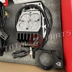 Baja Designs® Squadron LED Nighthawk Mirror Lights Kit Pair UTV ATV (1.75" Clamp)