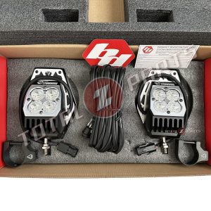 Baja Designs® Squadron LED Nighthawk Mirror Lights Kit Pair UTV ATV (1.75" Clamp)