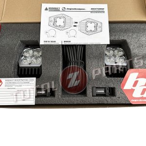 Baja Designs® Squadron LED Nighthawk Mirror Lights Kit Pair UTV ATV (1.75" Clamp)