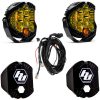 Baja Designs® LP9 Pro™ Pair Amber LED Driving/Combo Lights, Upfitter Harness, Rock Guards