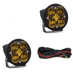 Baja Designs® Squadron-R™ SAE LED Fog Lights Pair Amber Wide Cornering