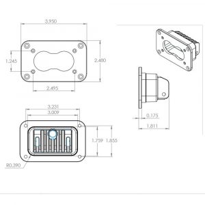 Baja Designs® S2 Sport™ Flush Mount LED Lights Pair Wide Cornering Pair Kit