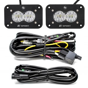Baja Designs® S2 Sport™ Flush Mount LED Lights Pair Wide Cornering Pair Kit Baja Designs® S2 Sport™ Flush Mount LED Lights Pair Wide Cornering Pair Kit