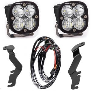 Baja Designs® Squadron Sport Amber LED Ditch Lights & Hood Brackets Kit (10-23 4Runner)
