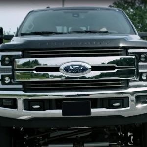 RECON® Black/Smoked LED DRL Projector Headlights (17-19 Ford Super Duty)