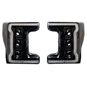 RECON® Smoked LED DRL Projector Headlights Switchback Turn Signals (17-19 Ford Super Duty)