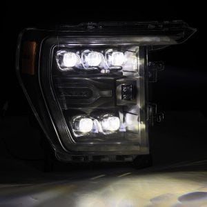 AlphaRex® LED Projector Headlights Lamps NOVA Black (21-23 Ford F150)