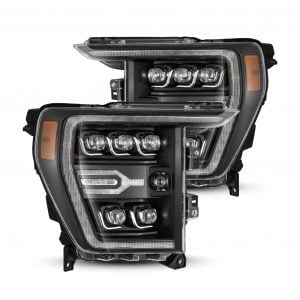 AlphaRex® LED Projector Headlights Lamps NOVA Black (21-23 Ford F150)