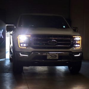AlphaRex® LED Projector Headlights Lamps NOVA Black (21-23 Ford F150)