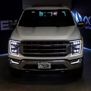 AlphaRex® LED Projector Headlights Lamps NOVA Black (21-23 Ford F150)